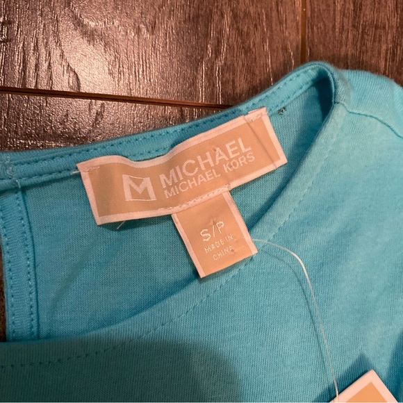 NWT Michael Kors shirt long sleeve cold shoulder bell sleeve - Picture 6 of 13